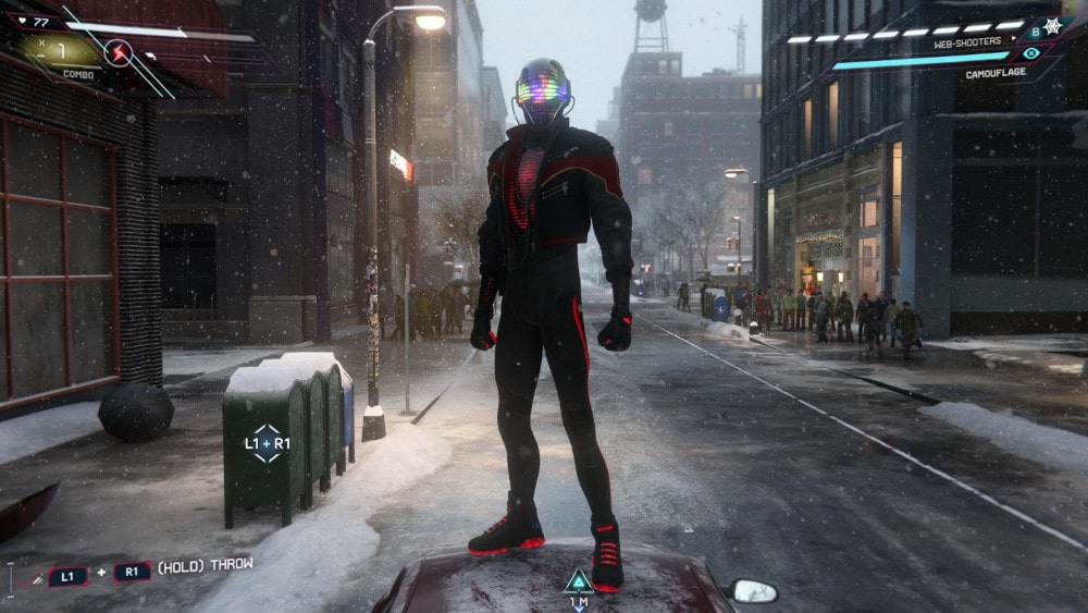 Miles Morales w stroju Spider-Man 2020