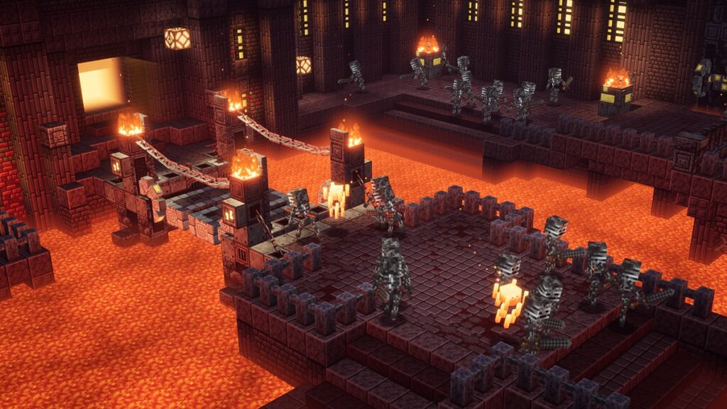 minecraft dungeons flames of the nether