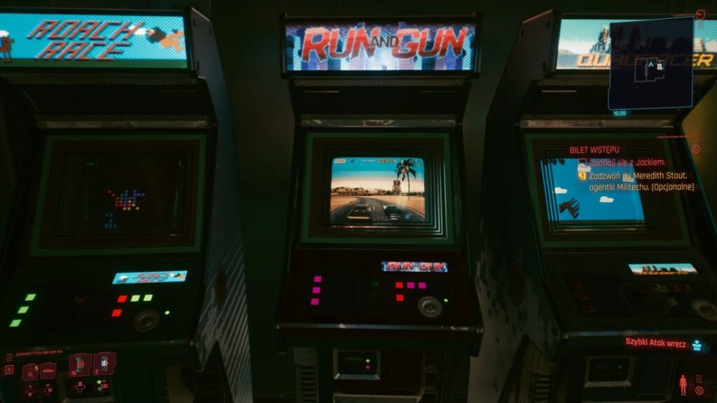 Automaty arcade w Cyberpunk 2077