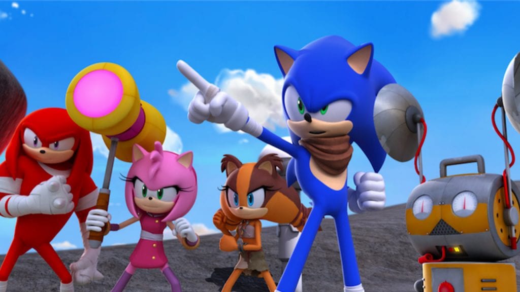 Grupa bohaterów z Team Sonic