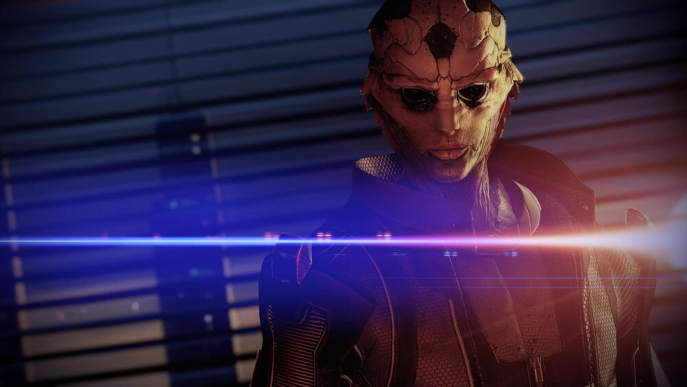 Thane w Mass Effect Legendary Edition