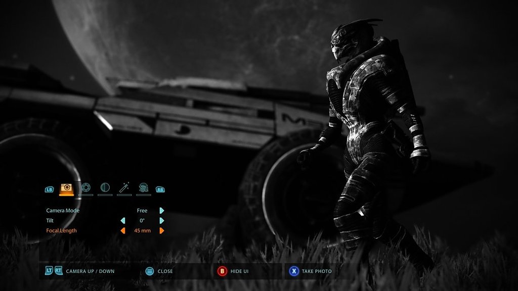 Garrus Vakarian w trybie fotograficznym w Mass Effect Legendary Edition