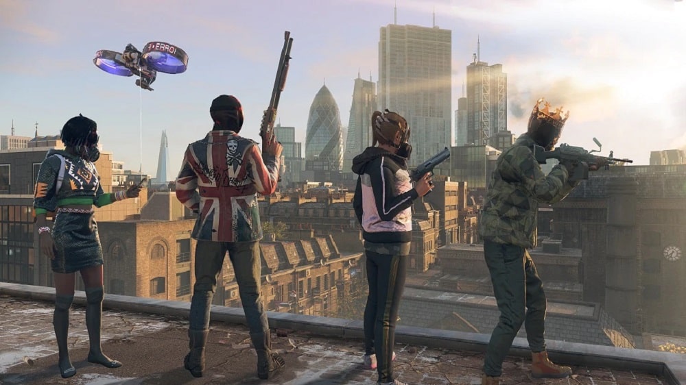 Grafika promująca tryb online w Watch Dogs Legion