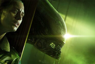 Bohaterka gry Alien: Isolation i obcy