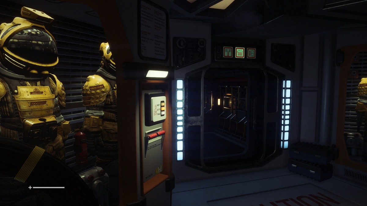 Aberracja chromatyczna w Alien: Isolation - wyłączona.