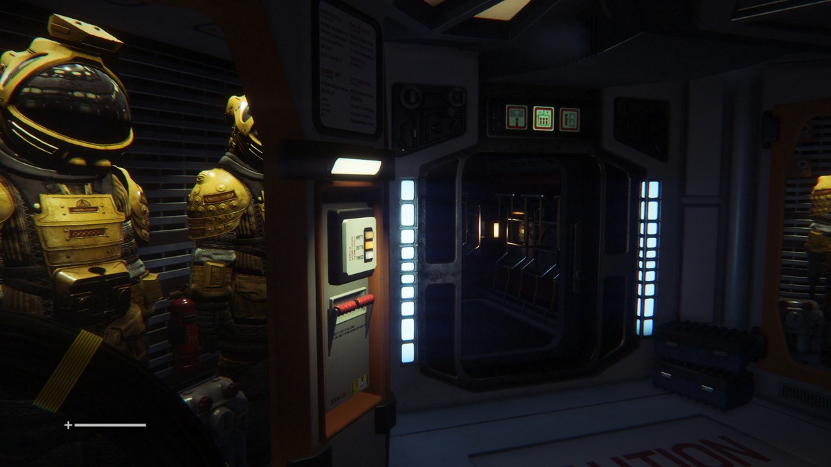 Aberracja chromatyczna w Alien: Isolation - włączona.