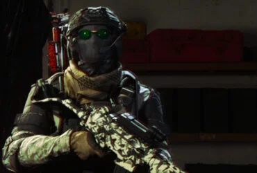 Symulowany efekt aberracji chromatycznej na podstawie Call of Duty: Warzone.