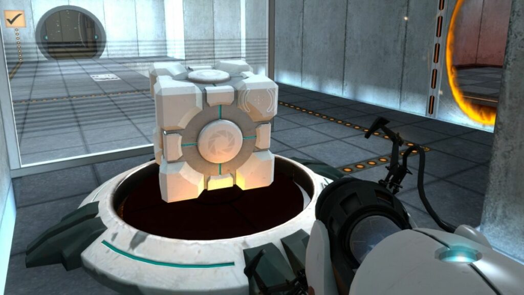 Companion Cube z gry Portal