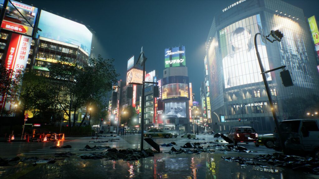 Opuszczone Tokio w grze Ghostwire: Tokyo
