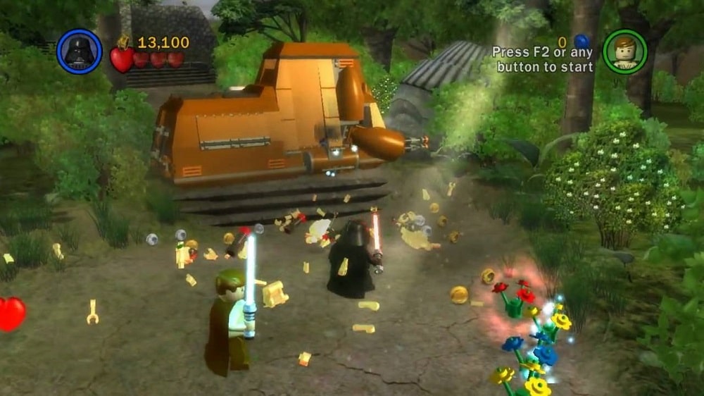 Etap na planecie Naboo z gry Lego Star Wars: The Video Game