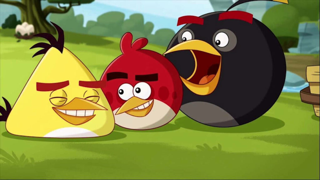 Kadr z kreskówki Angry Birds