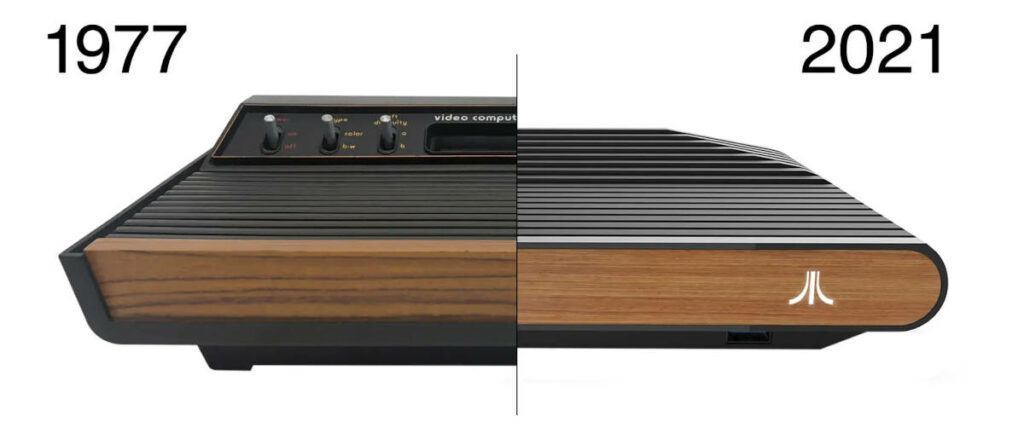 Porównanie klasycznej i nowej konsoli Atari VCS