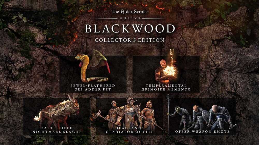 Zawartość Edycji Kolekcjonerskiej The Elder Scrolls Online: Blackwood