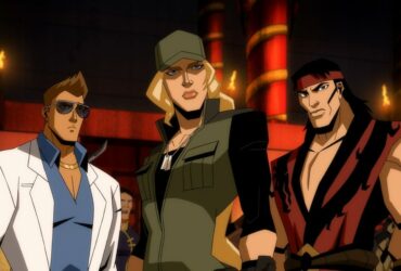 Johnny Cage, Sonya Blade i Liu Kang w animowanym Mortal Kombat