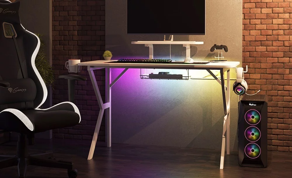 Recenzja Genesis Holm 320 RGB - stanowisko komputerowe