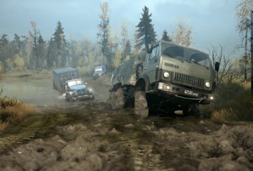 Kadr z gry MudRunner wydanej przez Saber Interactive, będącego częścią EMbracer Group