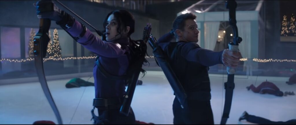 Clint Barton i Kate Bishop w serialu Hawkeye