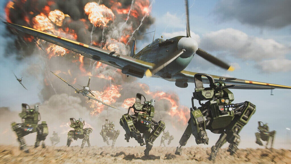Biegnące roboty w Battlefield 2042