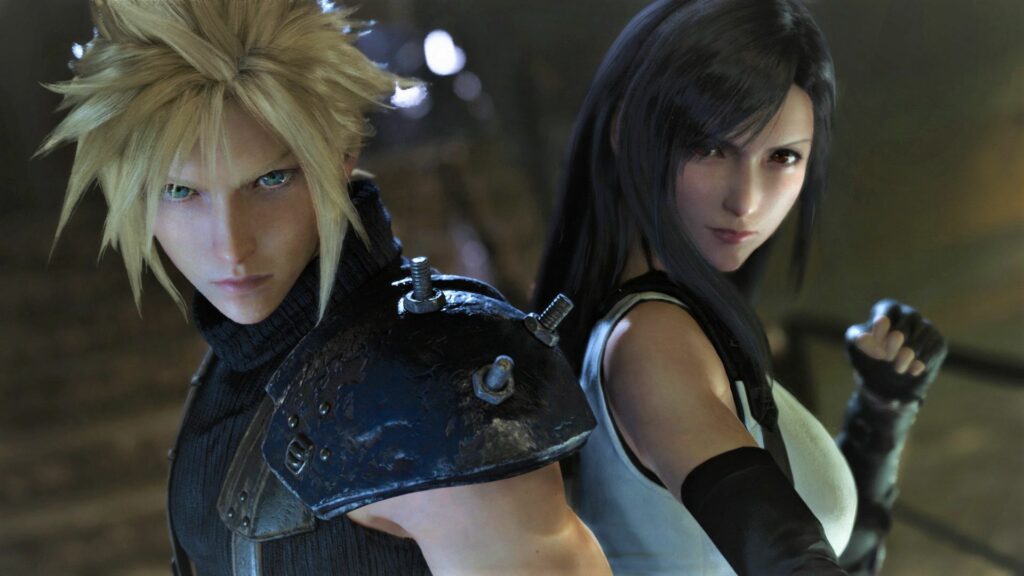 Cloud i Tifa w Final Fantasy VII Remake
