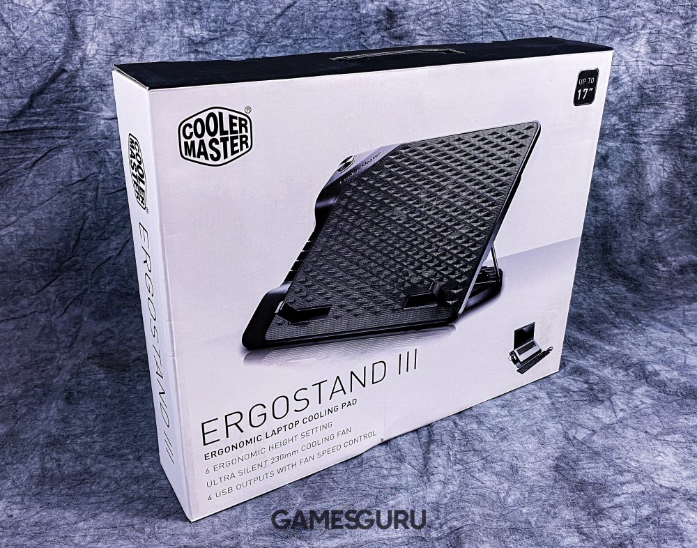 Pudełko podstawki chłodzącej pod laptopa Cooler Master NotePal Ergostand III
