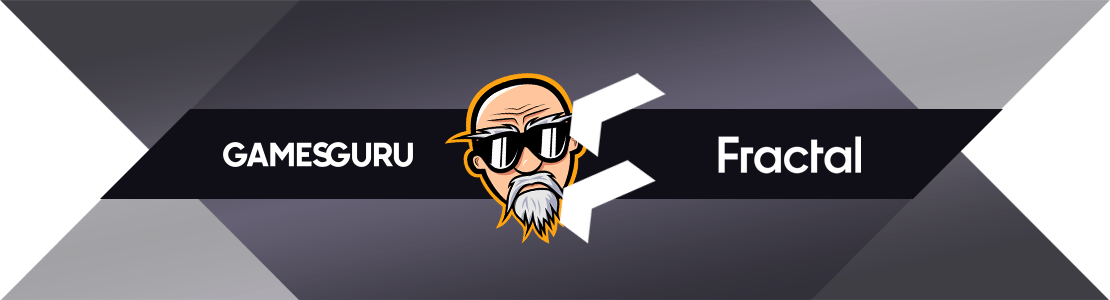 Logotypy GAMESGURU i Fractal Design