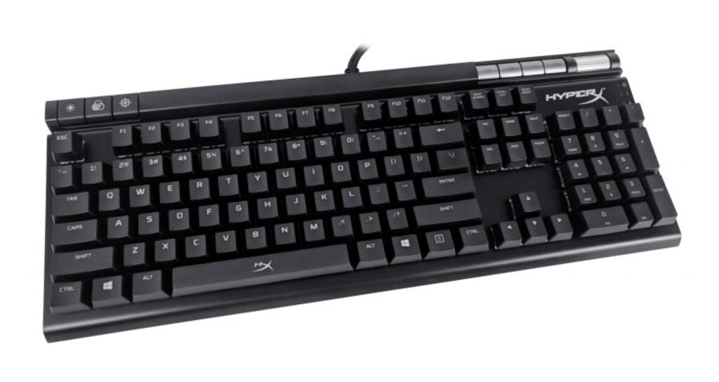 Testowana klawiatura HyperX Alloy Elite RGB bez podkładki pod nadgarstki