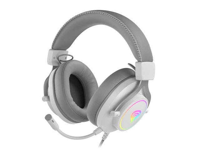 Słuchawki Genesis Neon 750 RGB White pod kątem