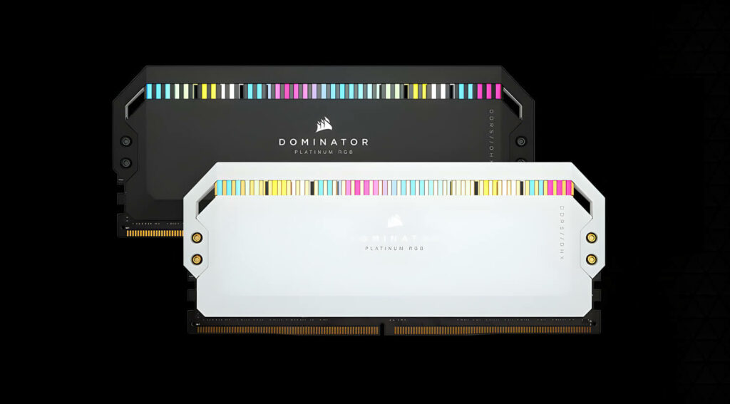 Biała i czarna wersja kolorystyczna pamięci RAM DDR5 od Corsair