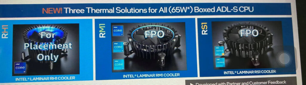 Lista nowych coolerów Intela