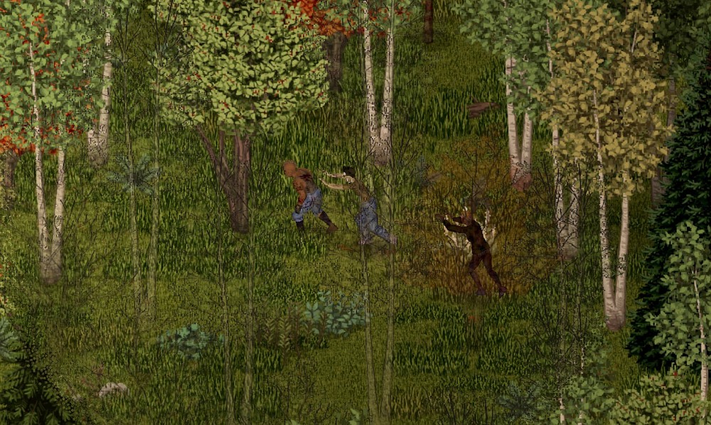 Wskazówki do gry - postać uciekająca przed zombie