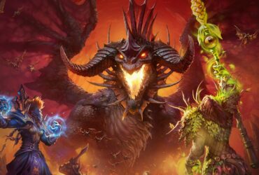 Grafika promująca World of Warcraft.