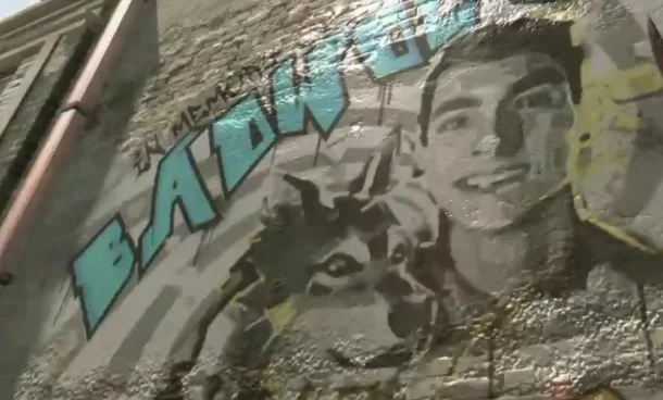 Mural z Davidem Acottem w Dying Light