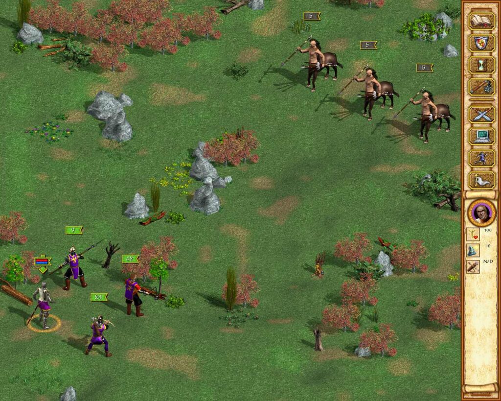 Screen z gry Heroes of Might and Magic IV