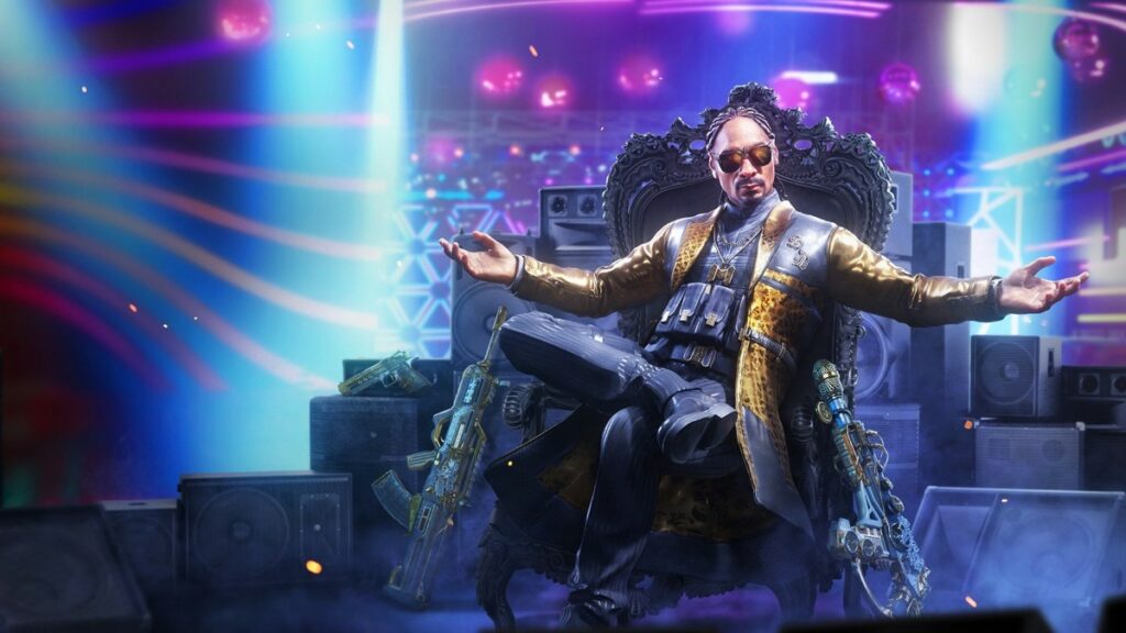 Grafika przedstawiająca wygląd Snoop Dogga w Call of Duty: Mobile