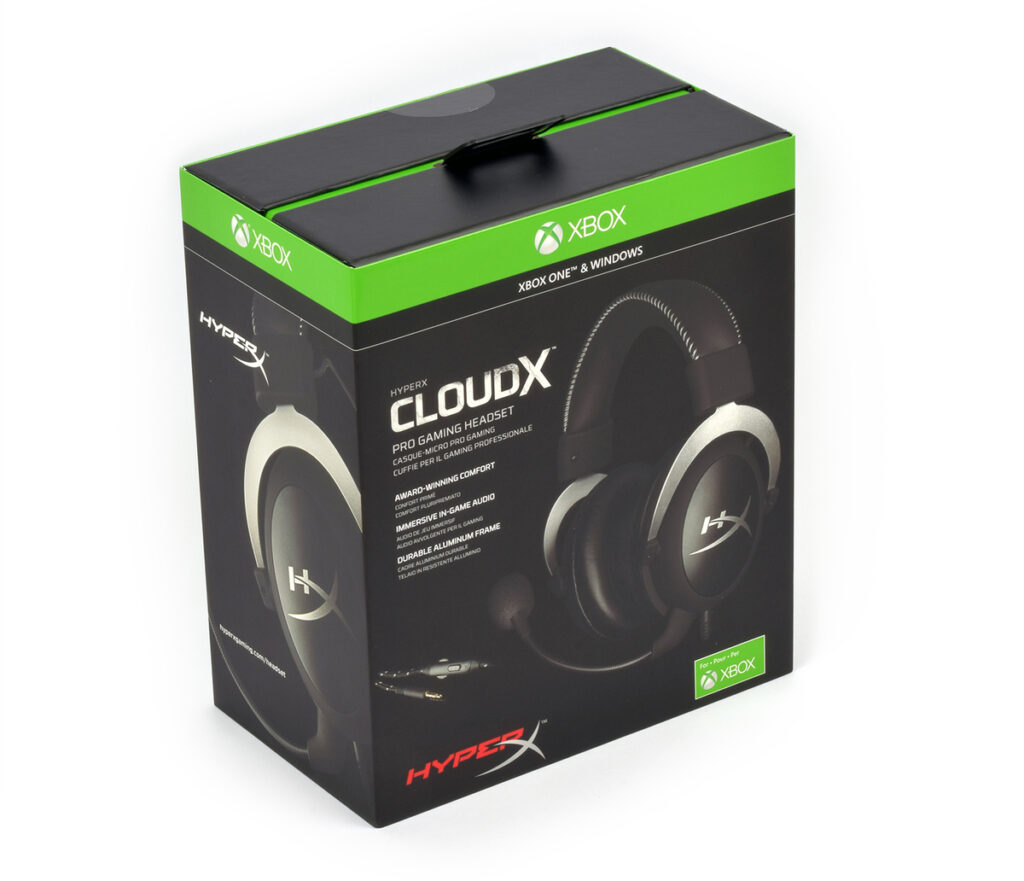Opakowanie słuchawek HyperX CloudX Headset XBOX