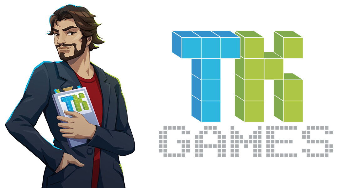 Grafika gościa i logo TK Games