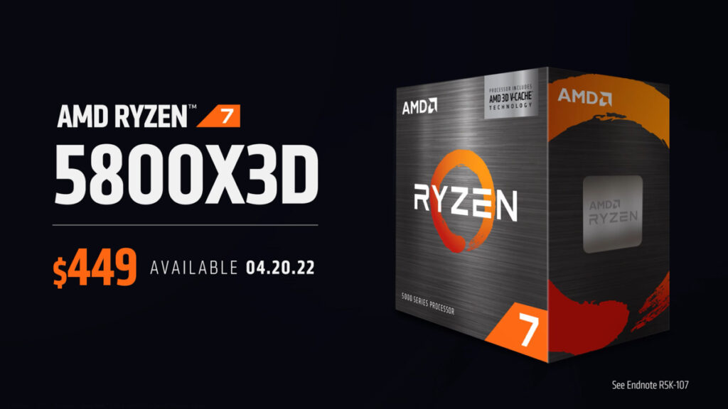 Oficjalne informacje o AMD Ryzen 7 5800X3D