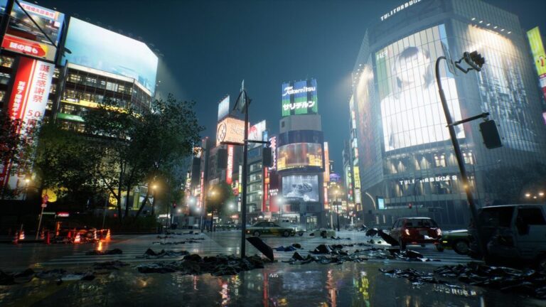Scena z gry Ghostwire: Tokyo