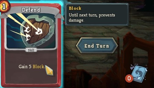 Karta Bloku w Slay the Spire