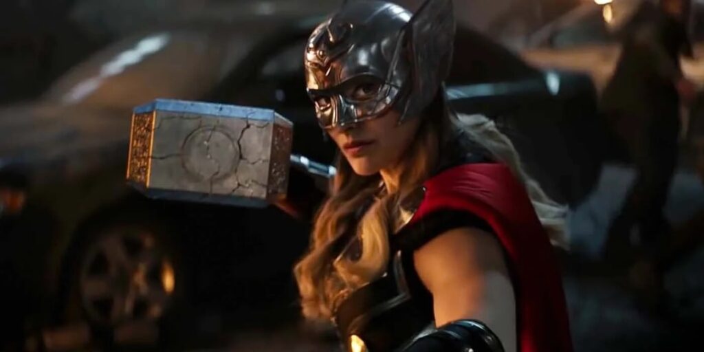 Grafika przedstawiająca postać Jane Foster z filmu Thor: Miłość i grom