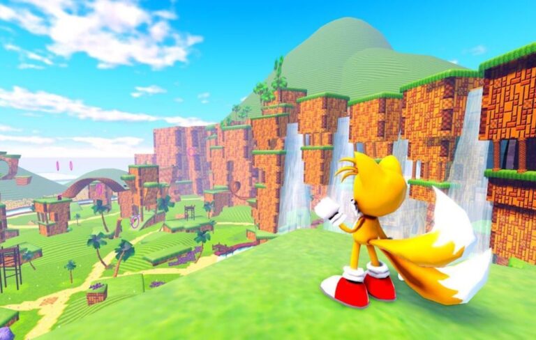 Grafika przedstawiająca Tailsa z gry Sonic Speed Simulator