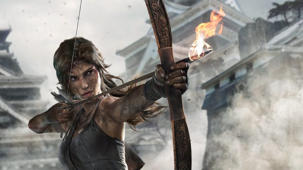 Grafika przedstawiająca Larę Croft z serii gier Tomb Raider