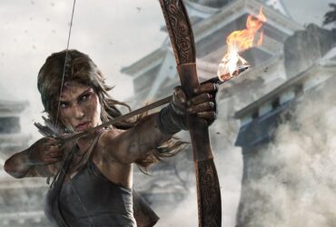 Grafika przedstawiająca Larę Croft z serii gier Tomb Raider