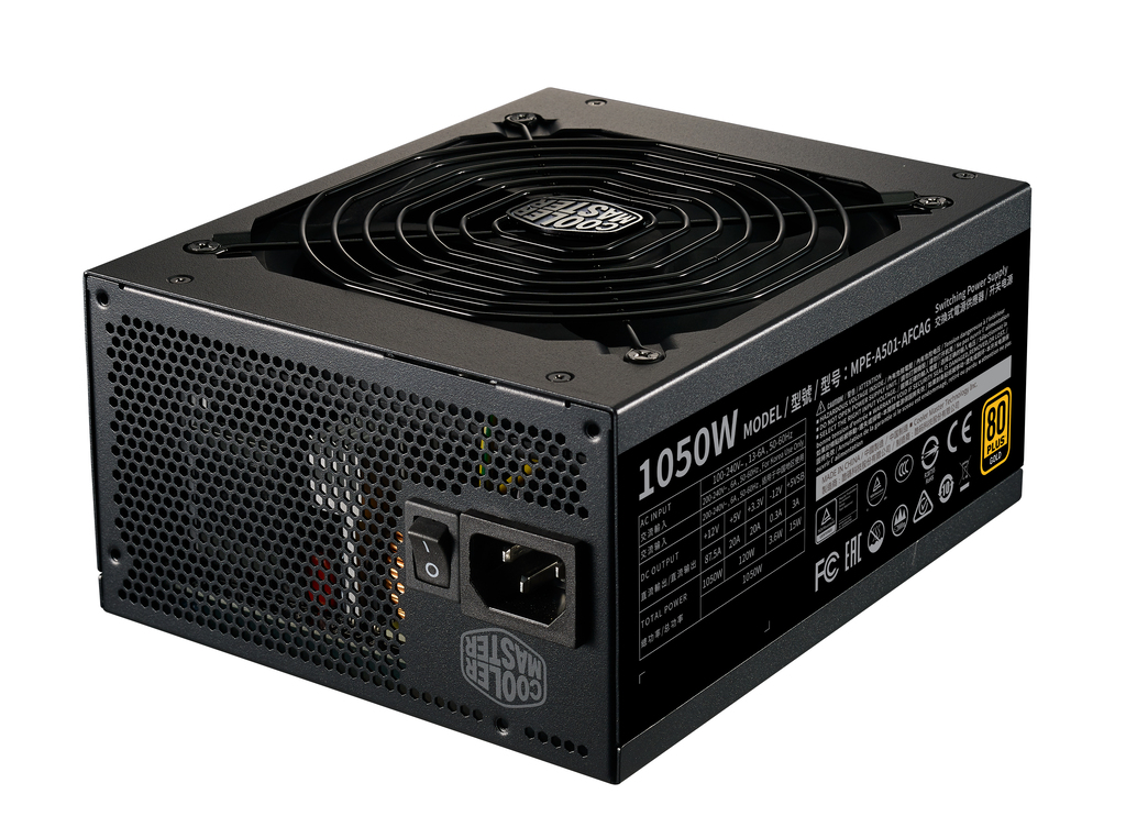 Tył zasilacza od Cooler Master