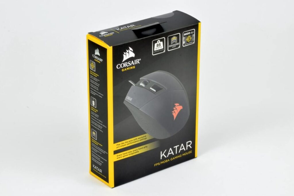 Test myszy Corsair Katar - opakowanie