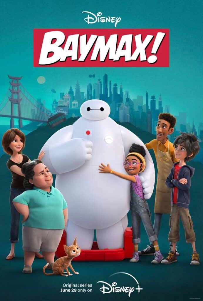 Plakat promocyjny serialu Baymax! dla Disney+