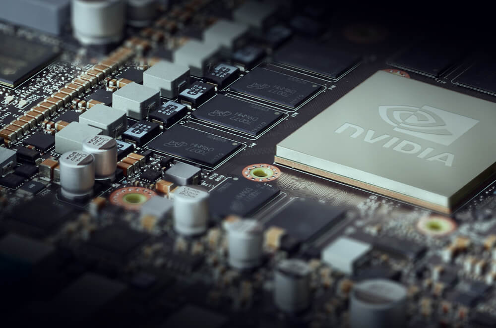 NVIDIA układy scalone z bliska
