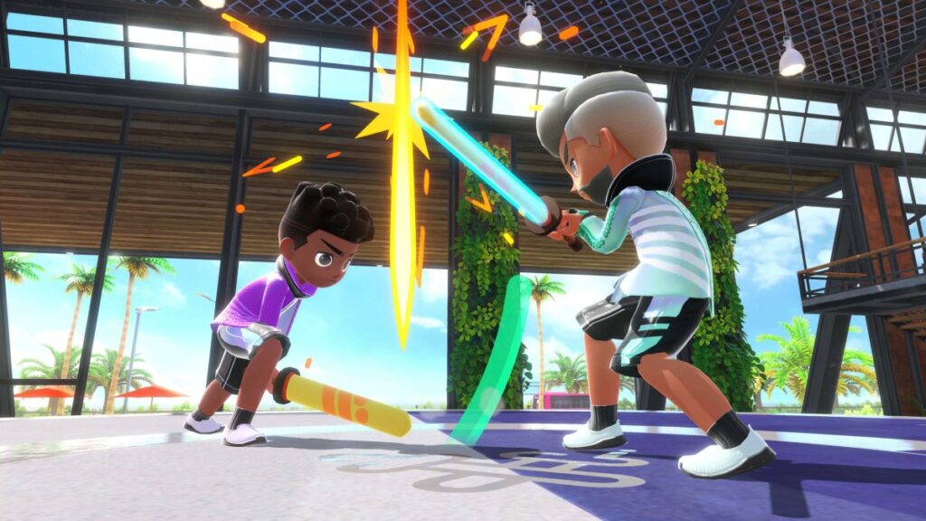 Recenzja Nintendo Switch Sports - awatary walczące na miecze