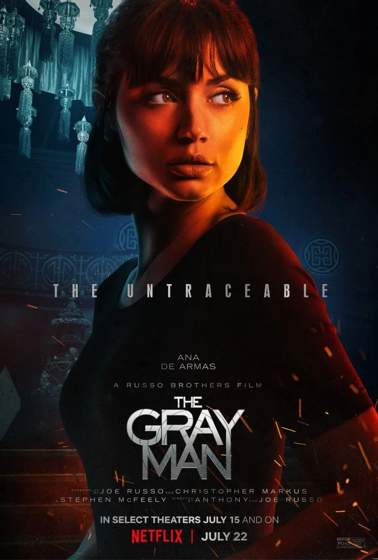 Ana de Armas na plakacie filmu The Gray Man