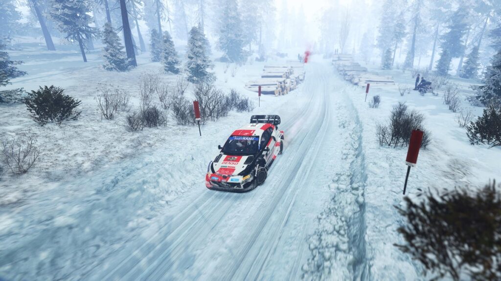 Śnieżna trasa z gry WRC Generations